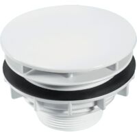 McAlpine SWHF5-WH High Flow Shower Waste 110mm White Plastic Plain Cover Flange x 56mm Tail