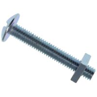 METALMATE Roofing Bolt & Nut Zp M6 x 40mm Box 25