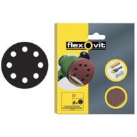 Flexovit 115mm Fine 120G Sanding Discs - Pack of 6, Durable