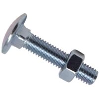 METALMATE Cup Square Hex Bolt & Nut Zp M8 x 40mm Box 50
