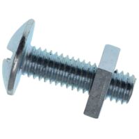 METALMATE Roofing Bolt & Nut Zp M6 x 20mm Box 50