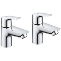 Bauedge Pillar Tap Pair Chrome - 2042110M - Stylish and Functional