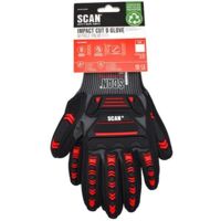 Scan NJC3266DQS Nitrile Palm Impact Cut D Gloves - L (Size 9) SCAGLOCIML