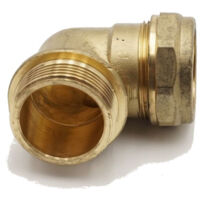 PrimaPlus 35mm x 1.1/4" Male Brass Compression Elbow Fitting
