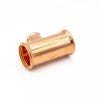 PrimaPress 54mm Copper Branch Tee for Gas & Water Connections