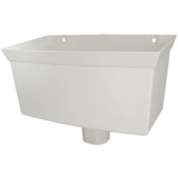 FloPlast White Universal Hopper - Durable uPVC Guttering