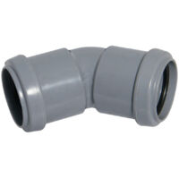 FloPlast 135' Obtuse Bend 50mm Waste Pipe Connector - Grey