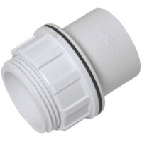 FloPlast ABS Solvent Weld Tank Connector 32mm White Pack of 10