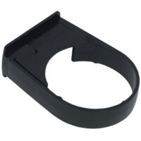 FloPlast 50mm Round Downpipe Bracket Black - Secure Your Gutters