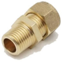Prima Classic Brass Compression Adaptor 10mm x 1/4 Mi