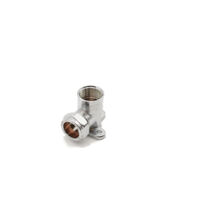 PrimaPlus Chrome Wallplate Elbow 22mm x 3/4" Fi Fitting