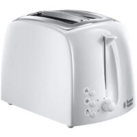Russell Hobbs 21640 Textures 2-Slice Toaster, White
