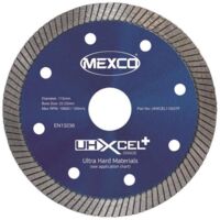 MEXCO UHXCEL11522TF UHXCEL+ Ultra Hard Plus Diamond Blade 115 x 22mm MEXUHXL115T