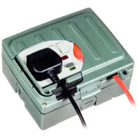 Timeguard Weathersafe Extreme Wi WXT204NP Twin Gang 13A Outdoor Switched RCD Socket (Passive RCD)