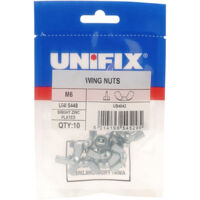 Unifix Wing Nuts UNI 5448 BZP M8 x 1.25