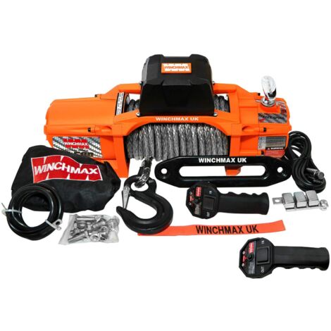 6.123 kg SL Original Orange 24 V Winde. 28 x 11 mm Dyneema-Seil. Drahtlose Fernbedienungen.
