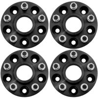 30-mm-Spurverbreiterungen, passend für Land Rover Defender, Disco1, Range Rover Classic. T1. Schwarz