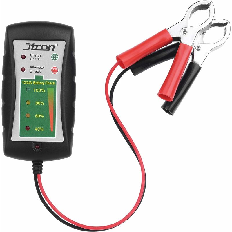 Testeur d’alternateur de batterie numérique 12v avec 6 lumières LED  Affichage Testeurs de batterie avec testeur de liquide de frein pour  voiture moto
