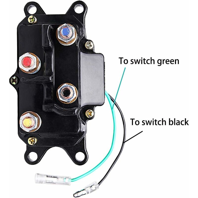 Kit Télécommande Sans Fil Pour Treuil 12V - Relais 250A 30W - Compatible ATV, UTV, Véhicules Tout-terrain