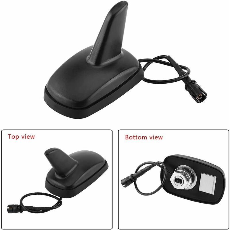 Antenne De Toit Voiture En Forme D'Aileron De Requin - Noir, FM/AM, Compatible VW, Seat, Skoda, Audi - 5