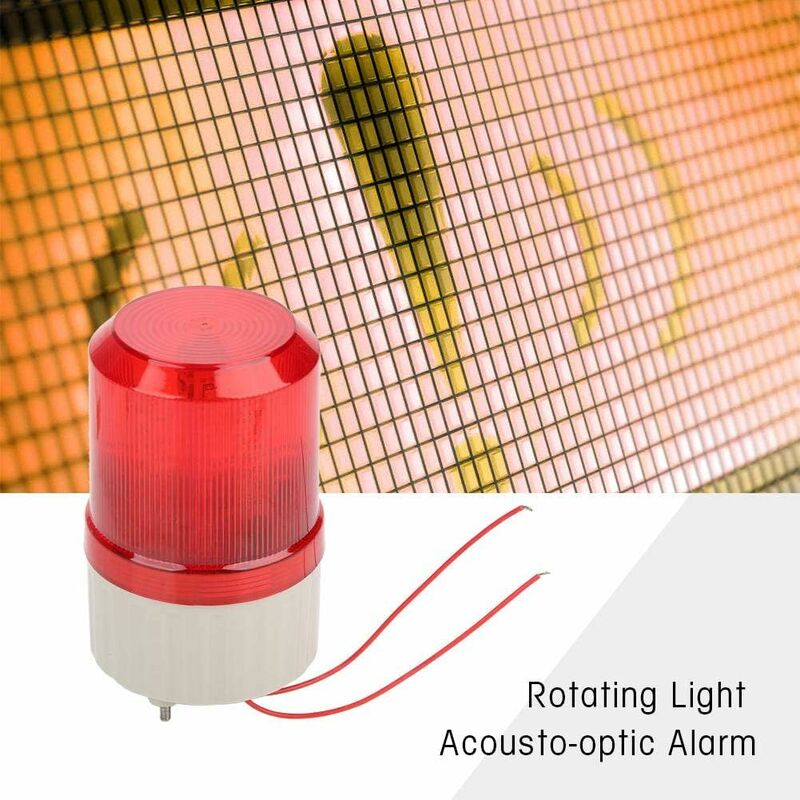 Gyrophare D'Urgence LED 220V - Alarme Stroboscope 120dB Pour Chantier Et Zones Dangereuses