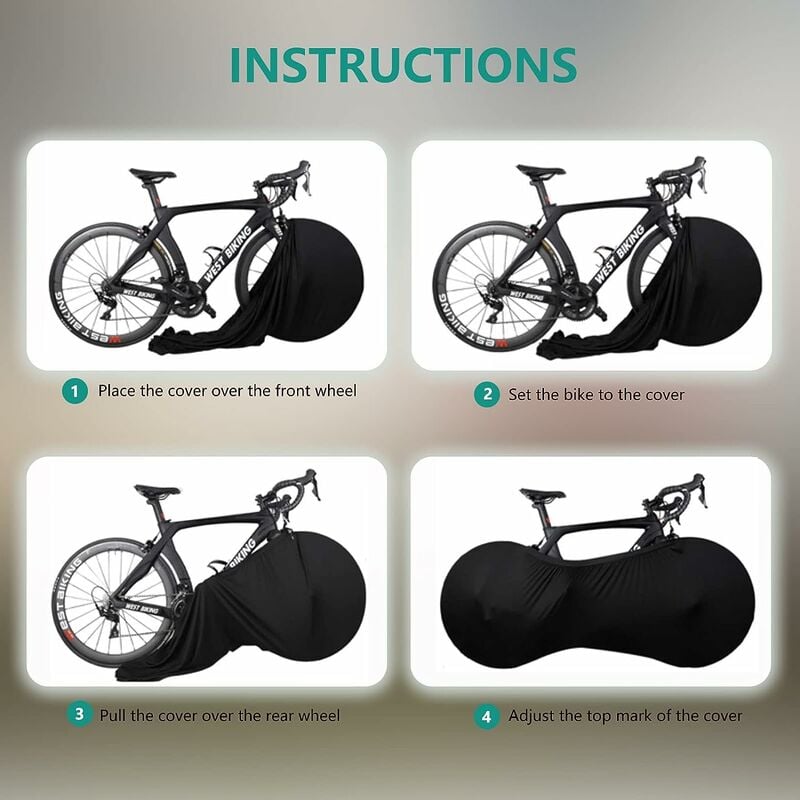 WEST BIKING – housse de vélo, anti-poussière, imperméable à la pluie,  Protection UV, pour vtt, vélo