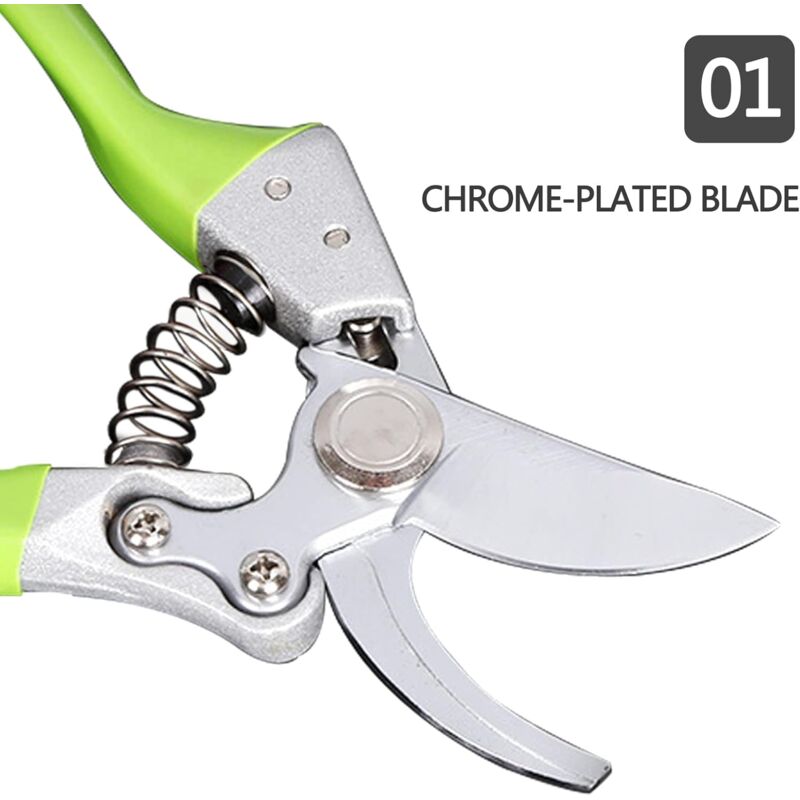 Cliquet Sécateur à enclume Ciseaux avec lame en acier SK5 japonais Chouette  Arbre Ciseaux pour couper