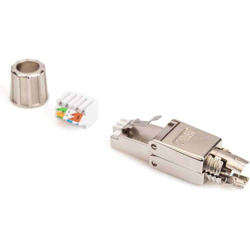 Connecteurs RJ45 étanches Sans Outil - 10 Pièces, CAT6, Blindés - Pour Câble Réseau 24-26 AWG, 1 Gbit/s, Intérieur/extérieur - 8
