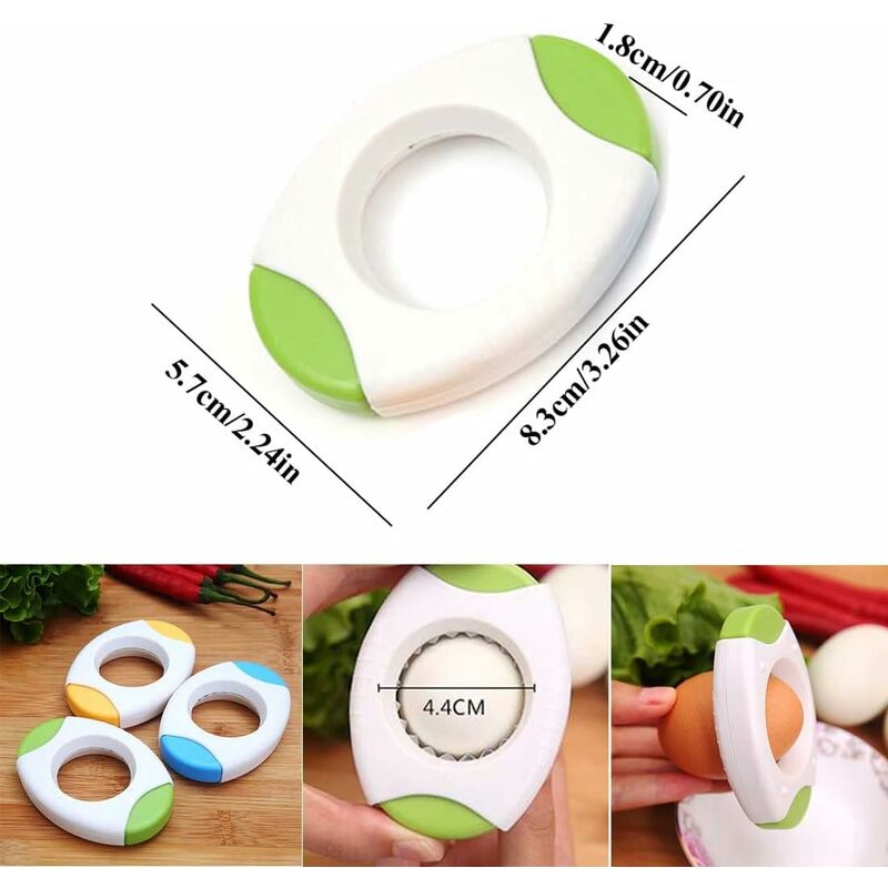Coupe-œufs Multifonction - Outil Pour Ouvrir Les œufs Durs, Couper Fruits Et Légumes, En Acier Inoxydable - 6