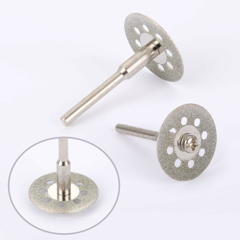 Pilikoll 30 Pièces 22mm Mini Disques à Tronçonner Perforés Avec 6