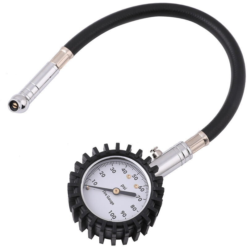Manomètre de pression des pneus - (0-60 psi) Robuste, précis avec cadran  lumineux, manomètre de pression d'air bas - élevé