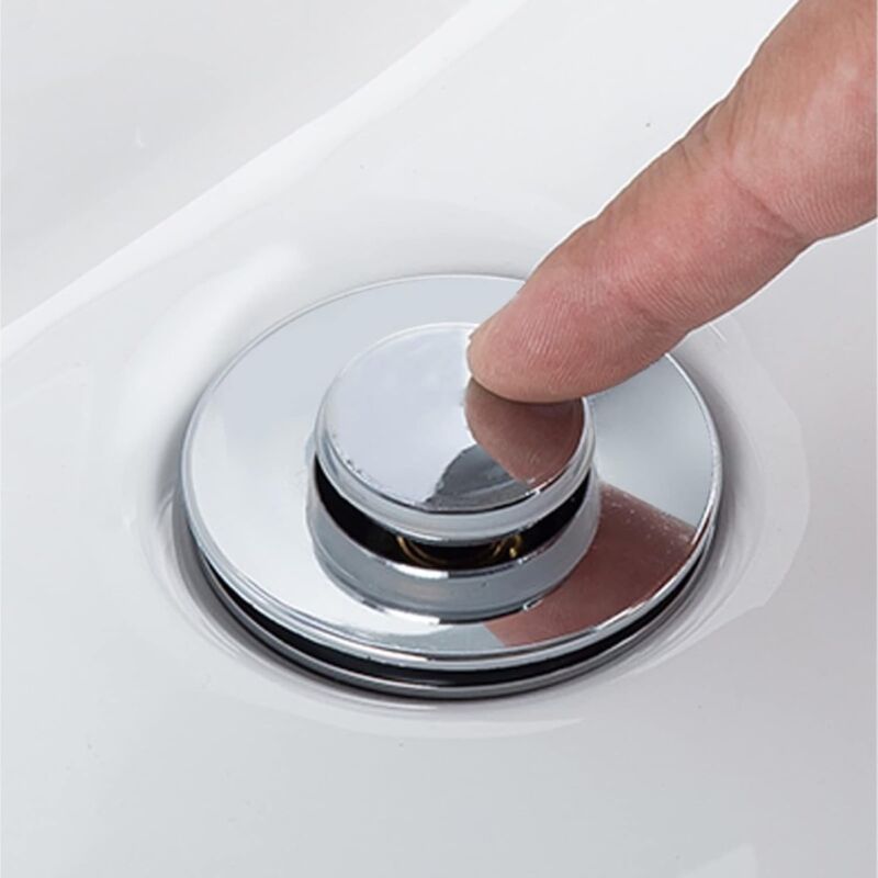 Lot De 2 Bouchons De Vidange Laiton Pour Lavabo/évier – étanches, Rotatifs, Facile à Installer | Remplacement Pratique Pour Salle De Bain, Cuisine