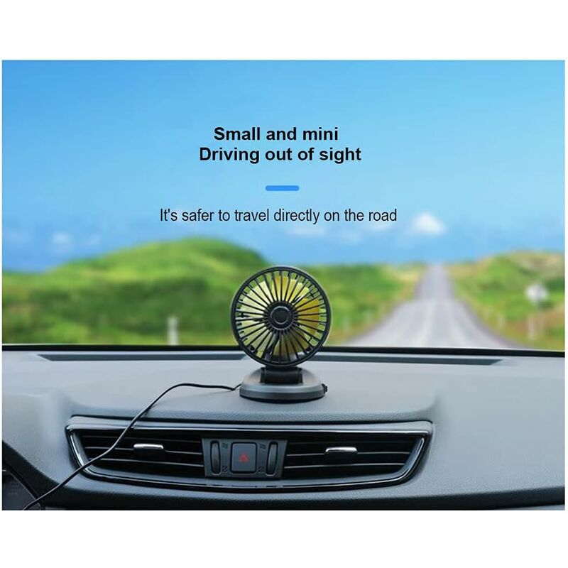 Kwak's Mini Ventilateur Pour Voiture Grille D'aération Du Ventilateur