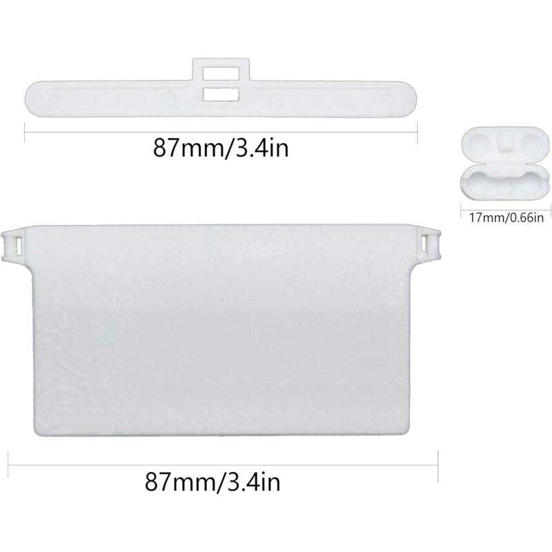 Kit De 20 Pièces Pour Stores Verticaux - Connecteurs, Chaînes, Clips