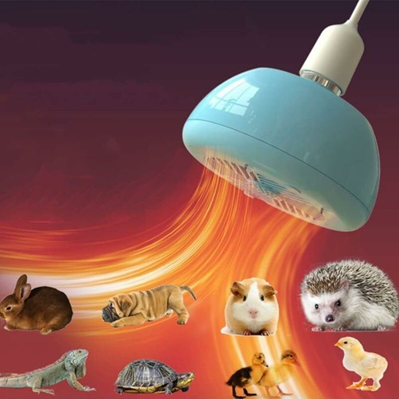 Réchauffeur De Poulailler Suspendu DJLOOKK - Lampe Chauffante Pour Couveuse, Cage Animaux - Radiateur Extérieur Pour Animaux