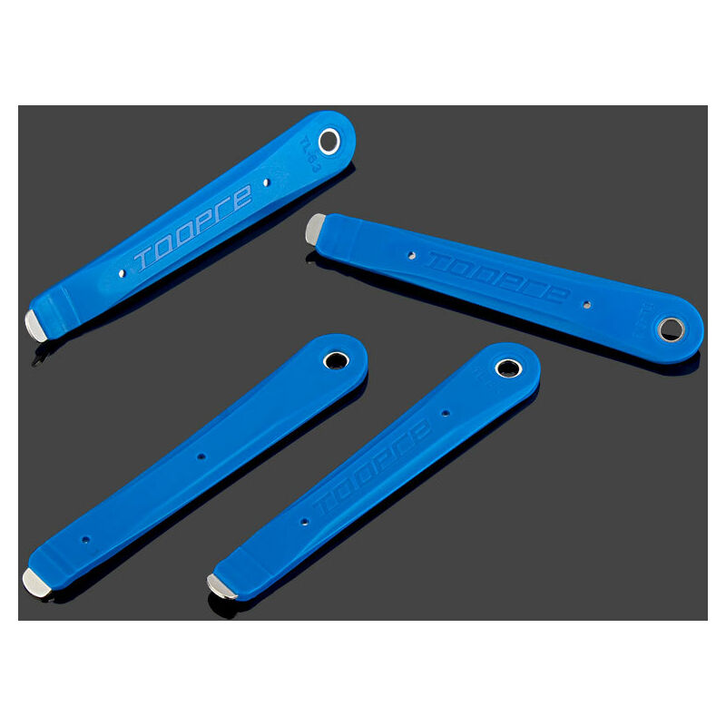 Démonte-Pneus Vélo - 3 Leviers + Clé Valve - PVC Résistant - Pour VTT, Ville, Enfants Et Scooters