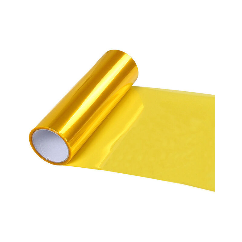 Zlirfy Rouleau de film teinté en vinyle teinté jaune pour phare de