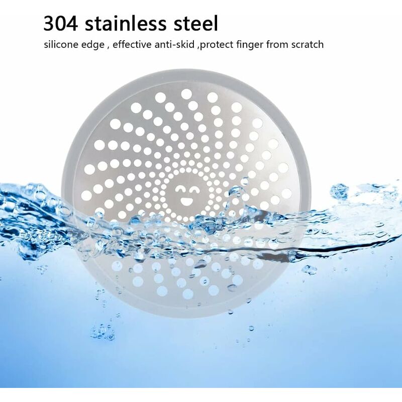Autocollants Jetables Pour Siphon De Douche - 100 Pièces Attrape-cheveux, 10x10 Cm, Empêchent Les Bouchons Dans La Salle De Bain, Cuisine