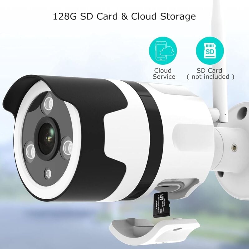 Camera de Surveillance Interieure WIFI+Bluetooth connexion 3Mp , Camera  2G+5G HD avec Vision