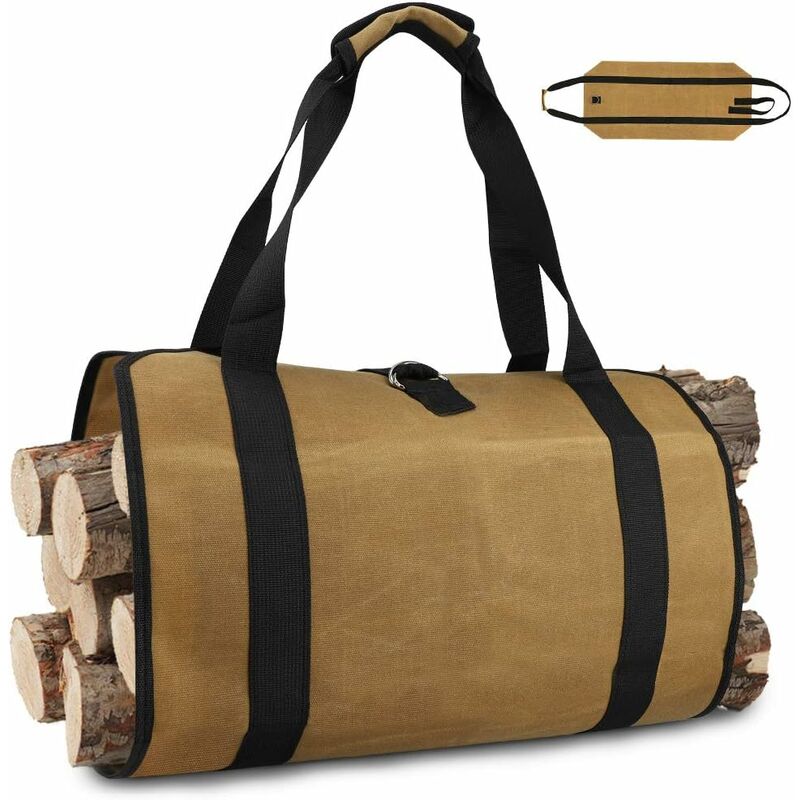 Fydun Sac De Transport De Bois De Chauffage En Toile Grand Sac De