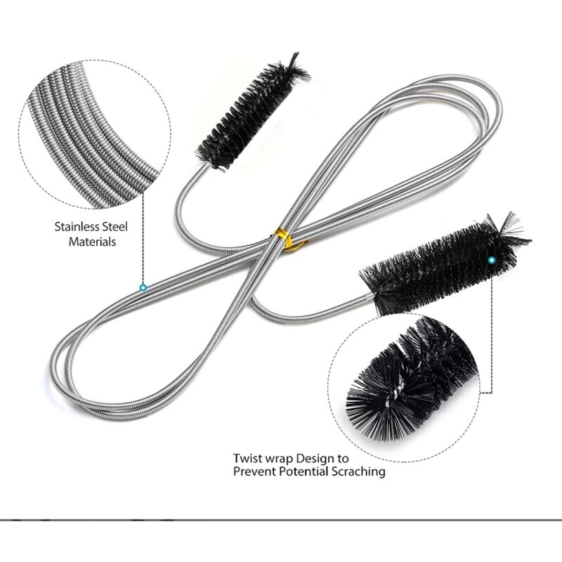 Brosse à Bouteille Longue Poignée 29 Cm - Nettoyage Profond Pour Biberon, Gourde, Vase