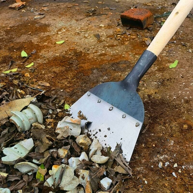Pelle de nettoyage de jardin multifonction en acier - Pelle plate pour  désherbage - Outil de désherbage - M : 23 x 27,5 x 3,4 cm