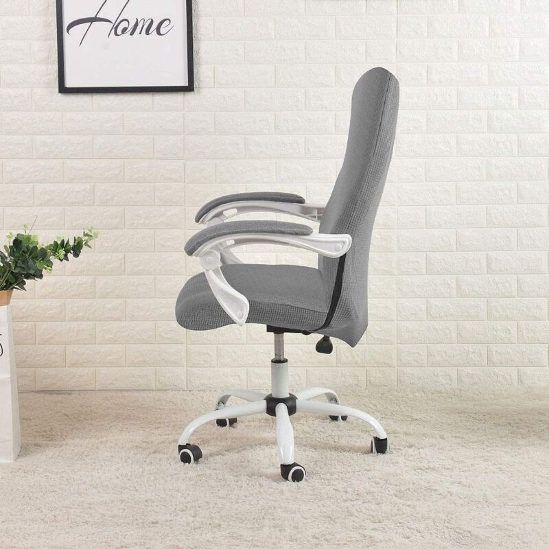 Housses Extensibles Pour Appui-tête De Chaise De Bureau - Tissu Jacquard, Taille Ajustable (50-60x9-12x30-40 Cm) - 2 Pièces, Café Foncé - Anti-tâches, Lavable - 12