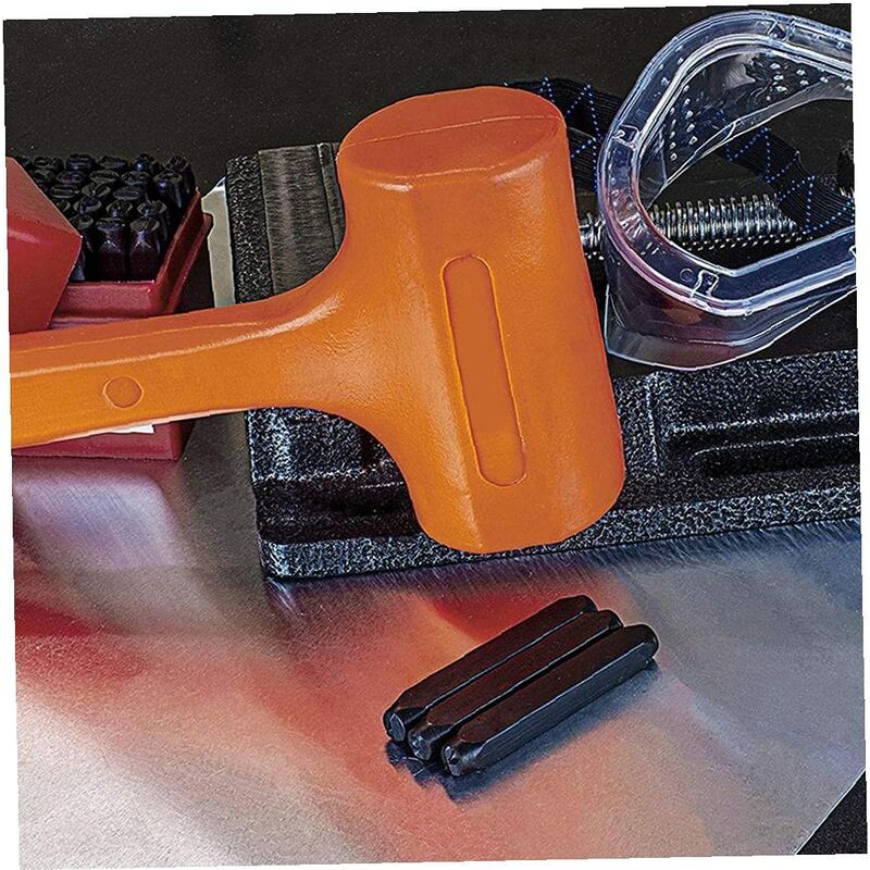 Marteau Maillet Caoutchouc PVC 1LB - Non-élastique Avec Noyau Acier - Pour Montage Sans Dommage