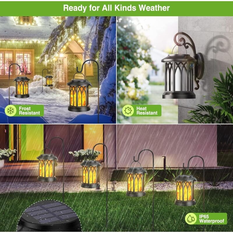 Camping Ampoule Solaire LED Lampe Suspendue Avec Panneau Solaire