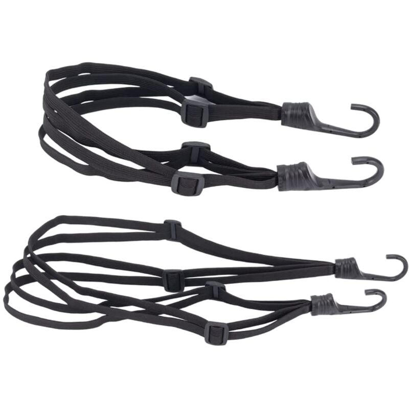 Cordon élastique De Fixation 2 M Avec Crochets - Pour Sac à Dos Moto, Camping, Bagages, Rangement Extérieur