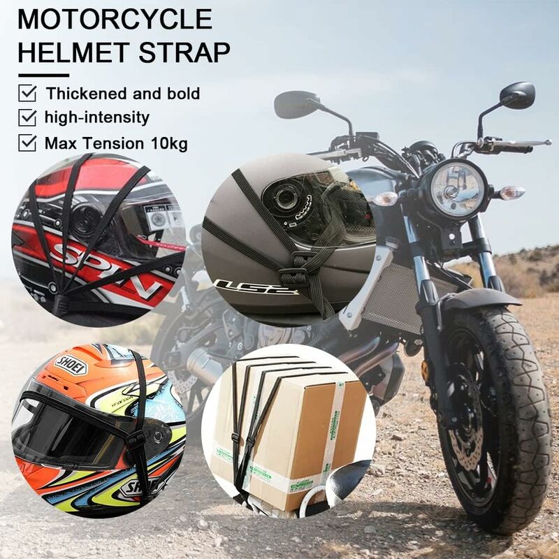 2 Tendeurs élastiques Fuxton Avec Crochets | 20-100 Cm Ajustables | Pour Bagages, Bâches, Camping, Moto