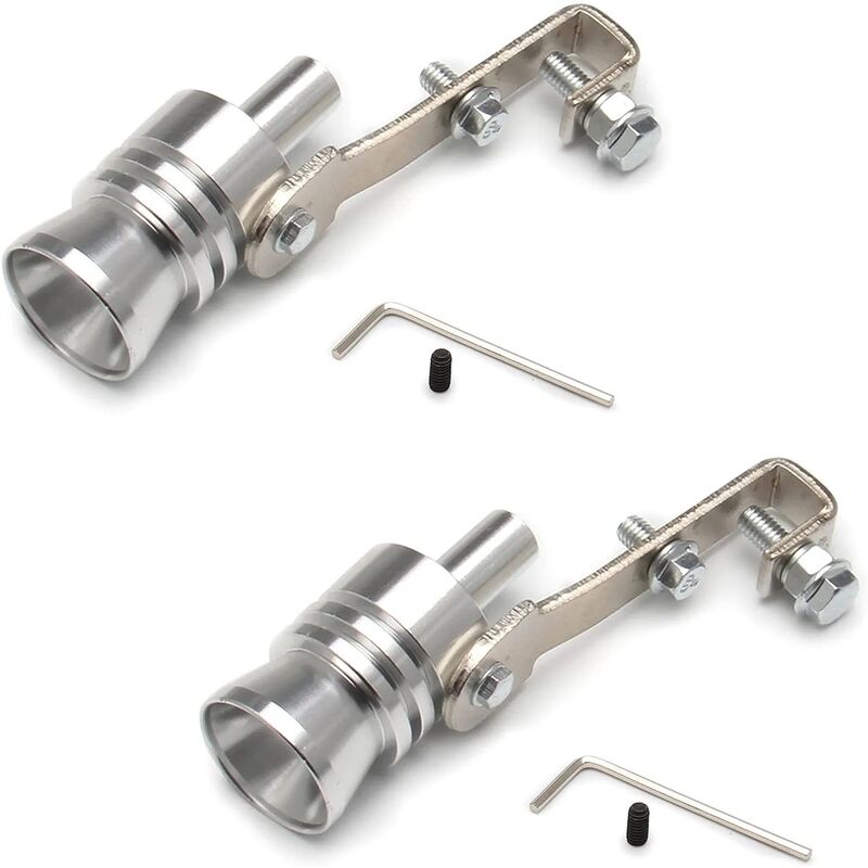 Sifflet Turbo Pour Pot D'Échappement - Simulateur Son Turbo, Aluminium, Diamètre Réglable 32-85mm