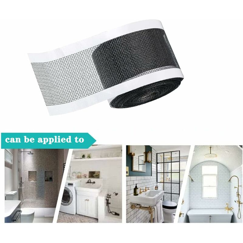 Filtre Autocollant Jetable Pour Drain - Attrape-Cheveux Salle De Bain/Cuisine - 70mm X 10m
