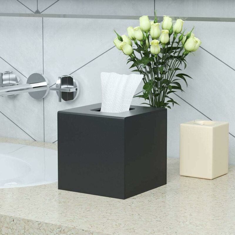 Boîte à Mouchoirs En Acrylique Transparente - Distributeur Carré Élégant Pour Bureau Ou Salle De Bain